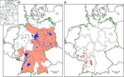 The Spatial Distribution of Dermacentor Ticks (Ixodidae) in Germany—Evidence of a Continuing Spread of Dermacentor reticulatus